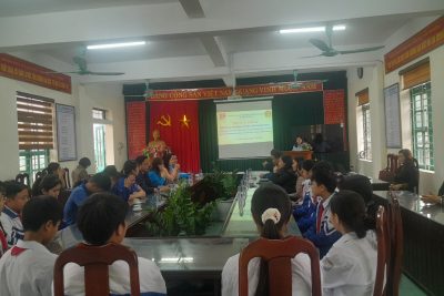 Chương trình bàn giao vườn ươm măng non và trao tặng bản đồ tại trường THCS Yên Bình 18/3/2024