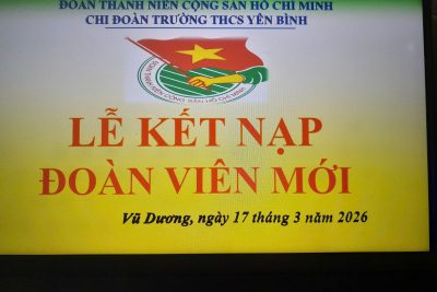 Lễ kết nạp Đoàn viên mới năm học 2025 -2026