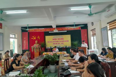 Sáng 12/10/2024 trường THCS Yên Bình tổ chức hội nghị nhà giáo, CBQl và người lao động